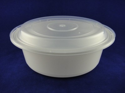 U1000P PP Round White Container